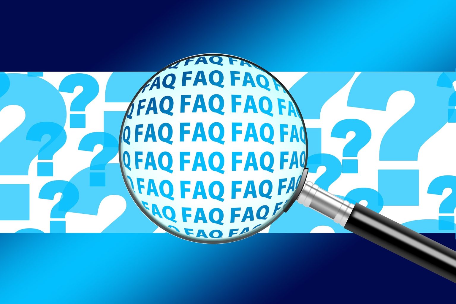 Legal Clarity - FAQ Magnifying Glass